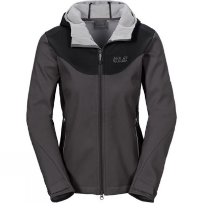 Chaquetas Jack Wolfskin Foggy Mountain Softshell Mujer Marrones Oscuro - Chile JWN037521